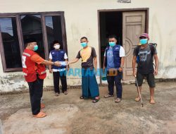 PMI Way Kanan Lakukan Sterilisasi Tempat Ibadah Sholat Idul Fitri 1442 H/2021 M