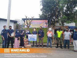 Kampung Sumamukti Lockdown, Karang Taruna Kabupaten Way Kanan Hadir Beri Dukungan