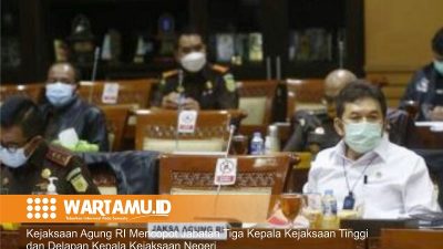 Kejaksaan Agung RI mencopot Jabatan Tiga Kepala Kejaksaan Tinggi dan Delapan Kepala Kejaksaan Negeri