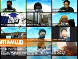 LLDikti Wilayah II Melakukan Pencanangan Zona Integritas dan Wilayah Bebas Korupsi serta Peresmian Aplikasi DiTES