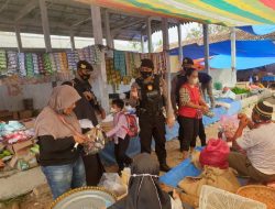 Polres Way Kanan Lakukan Operasi Yustisi di Pasar KM 2 Blambangan Umpu