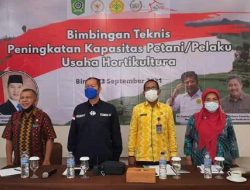 HMS Bimbingan Tehnis Peningkatan Kapasitas Petani Pelaku Usaha Hortikultura Di Hotel Marina IIN Kota Bima NTB