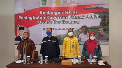 HMS Bimbingan Tehnis Peningkatan Kapasitas Petani Pelaku Usaha Hortikultura Di Hotel Marina IIN Kota Bima NTB