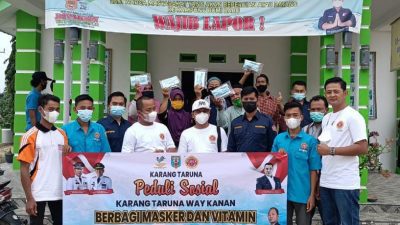 Karang Taruna Kabupaten Way Kanan Salurkan 1270 Paket Bantuan Kemensos