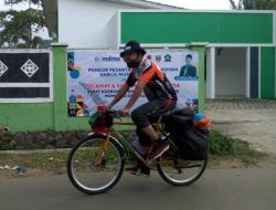 Relawan MDMC Kota Metro Berangkat Ke Tanggamus Bersepeda