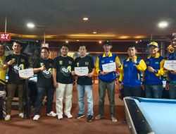 Dua Pasang Pebiliard Lampung Berebut Juara I Difinal Bola 9