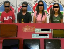 Diduga Edarkan Ekstasi di Buay Bahuga, Empat Pelaku Diamankan Polres Way Kanan