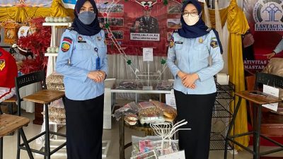 Hasil Karya Napi Lapas Way Kanan Tampil Di Pameran Lampung Walk