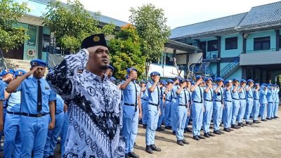 Peringati HGN 2021, SMK Pelayaran Muhammadiyah Tuban Gelar Upacara Bendera