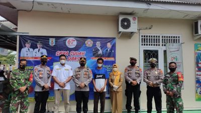 Vaksinasi Dosis 2 Karang Taruna Kabupaten Way Kanan Berlangsung  Kondusif