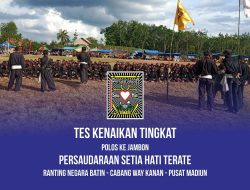 SH Terate Negara Batin Gelar Tes Kenaikan Tingkat