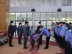 Ratusan Pejabat Administrasi Pemkab Way Kanan Dilantik, Berikut Daftarnya