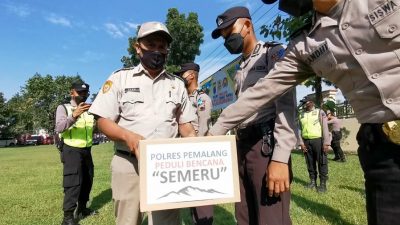 Pray For Semeru, Polres Pemalang Inisiatif Sisihkan Rejeki dan Tunaikan Sholat Gaib
