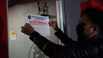 Lagi, Walikota Bandar Lampung Segel Tempat Hiburan Malam