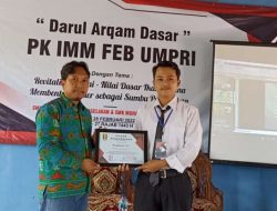 Kabid Kominfo PWPM Lampung Sebagai Pemateri Di Pengkaderan DAD IMM
