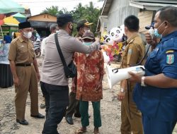 Operasi Yustisi di Pasar, Polsek Negeri Besar Bersama Tim Gugus Tugas Tertibkan Prokes