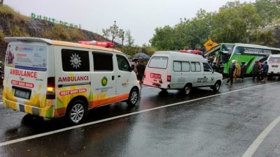 16 Korban Kecelakaan Bus Pariwisata di Jalan Imogiri Bantul Dirawat di RS PKU Muhammadiyah Bantul