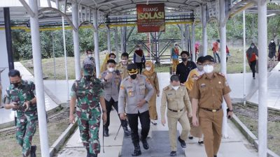 PPKM Level 2 : Sekda, Dandim 0427/WK dan Kapolres Way Kanan Tinjau Sejumlah Rumah Sakit