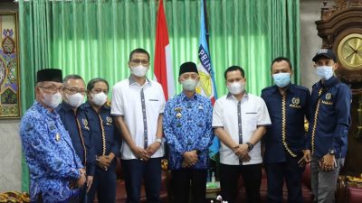 Pengurus PWI Lampung Silaturahmi ke Bupati Pringsewu
