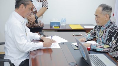 LPP-FBDH dan Pemkab Way Kanan Tandatangani Naskah Perjanjian Hibah