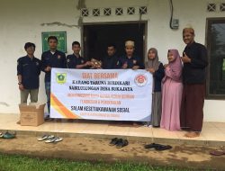 Sambut Ramadhan, Karang Taruna Desa Sukajaya Salurkan Alquran Masjid Dan Majlis Taklim