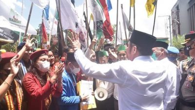 Gubernur Sumsel Jumpai Langsung Pengunjuk Rasa,Terima Aspirasi Mahasiswa