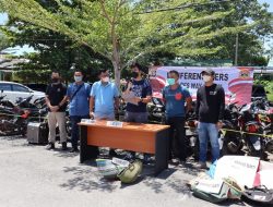Gerebek Judi Sabung Ayam di Negeri Agung, 66 Motor di Angkut Polres Way Kanan