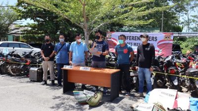 Gerebek Judi Sabung Ayam di Negeri Agung, 66 Motor di Angkut Polres Way Kanan