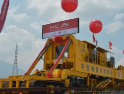 Simbol Persahabatan Indonesia Tiongkok, Rel Kereta Cepat Jakarta-Bandung Mulai Dipasang