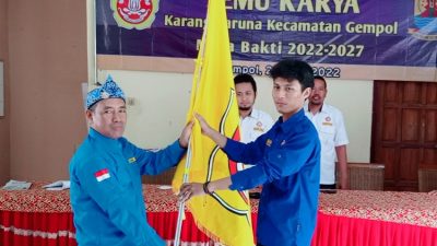 Temu Karya III Karang Taruna Gempol, Rahulloh Ayatulloh Terpilih Secara Aklamasi