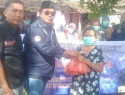 Peringati HUT Ke-9, AWPI Way Kanan Berikan Bantuan Sembako Ke Masyarakat