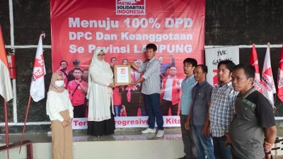 Kejar Target Tiket Pemilu, PSI Lampung Terima Berkas Verifikasi DPD PSI Kota Metro