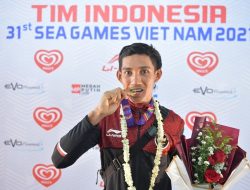 Zaenal Fanani Persembahkan Medali Emas Cabor Balap Sepeda Pada SEA Games 2021 Vietnam