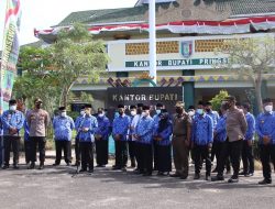 Polres Pringsewu Kawal Distribusi Logistik Pemilihan Kepala Pekon (Pilkakon) Serentak 2022