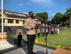 Polres Way Kanan Gelar Apel Pengamanan Malam Takbir