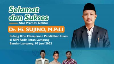 Mudir Ponpes At-Tanwir Muhammadiyah Metro Laksanakan Sidang Terbuka Program Doktoral