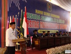 Sekda Lampura Hadiri Wisuda Ke II Universitas Muhammadiyah Kota Bumi