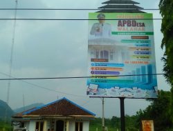 Wujud Transparansi Publik, Baliho APBDes Terpasang Didepan Kantor Desa
