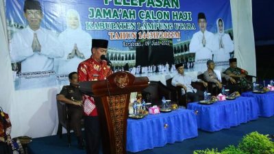 Bupati Lampung Utara Lepas JCH Tahun 2022