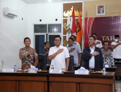 Wabup Way Kanan Ikut Nonton Bersama Peluncuran Tahapan Pemilu Tahun 2024