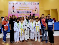 Atlet Taekwondo Way Kanan Raih 4 Medali Emas Dan 1 Medali Perak Pada Festival Taekwondo Lampung Tahun 2022