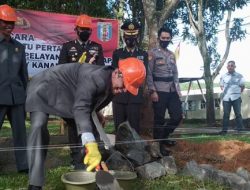 Wabup Way Kanan Hadiri Peletakan Batu Pertama Pembangunan Gedung Pelayanan Satu Atap Polres Way Kanan