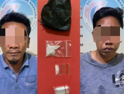 Bawa Dua Paket Narkoba Jenis Sabu, Dua Pria Asal Lampung Timur Di Tangkap Satuan Reserse Narkoba Polres Metro