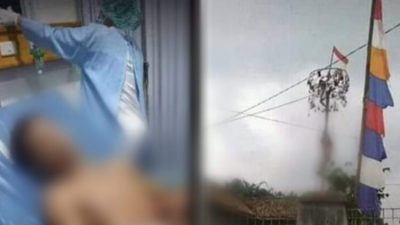 Lomba Panjat Pinang, Tiba di Puncak Disambar Petir