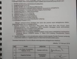 Konflik Tanah dengan PT Way Halim Permai , Masyarakat Laporkan ke Menteri ATR / BPN RI