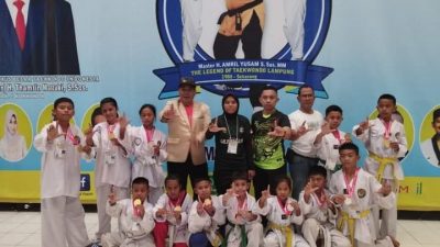 Tim Atlet Taekwondo Way Kanan Kembali Raih Prestasi, 7 Emas, 3 Perak, 2 Perunggu