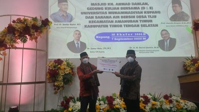 Uhamka Serahkan Bantuan Awal Pengelolaan Air Bersih di Desa Tliu Nusa Tenggara Timur