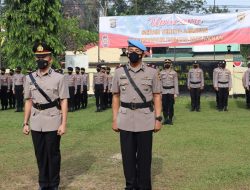 Polres Way Kanan Gelar Upacara Sertijab Kasipropam