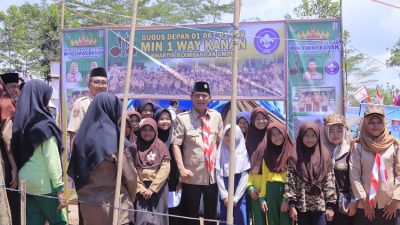 Pramuka Way Kanan Gelar Apel Besar Bumi Perkemahan Tebing Selumbu