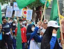 Dengan Jalan Sehat, SMP Kreatif Sambut Muktamar ke 48